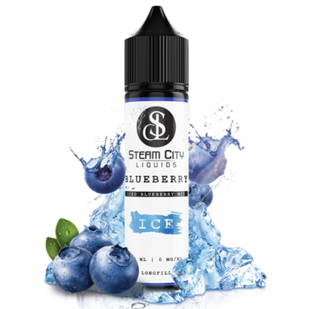 Steam City Flavour Shot Blueberry Ice 12/60ml